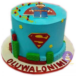 Superman Lego Cake
