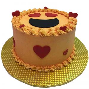 Lovestruck Emoji Cake